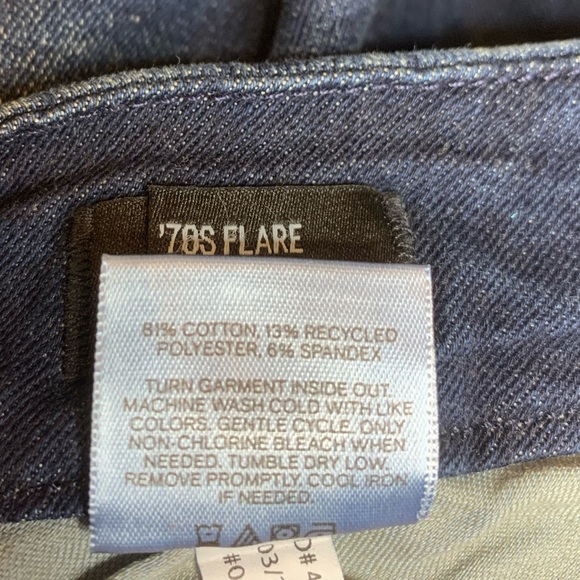 Express Size XL 70’s Flare Mid Rise Blue Jeans 7151774 - Picture 15 of 16